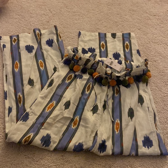 Anthropologie medium POM POM WIDE-LEG PANTS - Picture 2 of 4